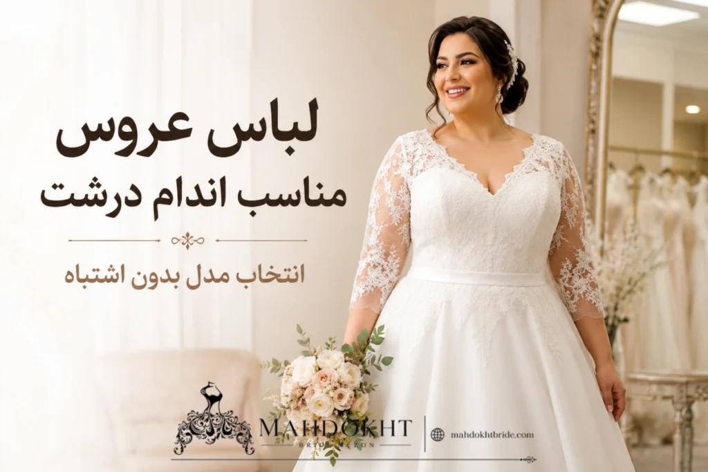 لباس عروس مناسب اندام درشت