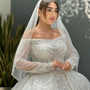 لباس عروس عربی مدل الیزابت