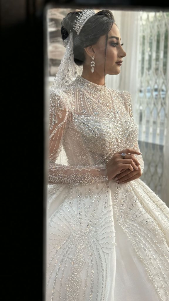 لباس عروس عربی مدل ماریس