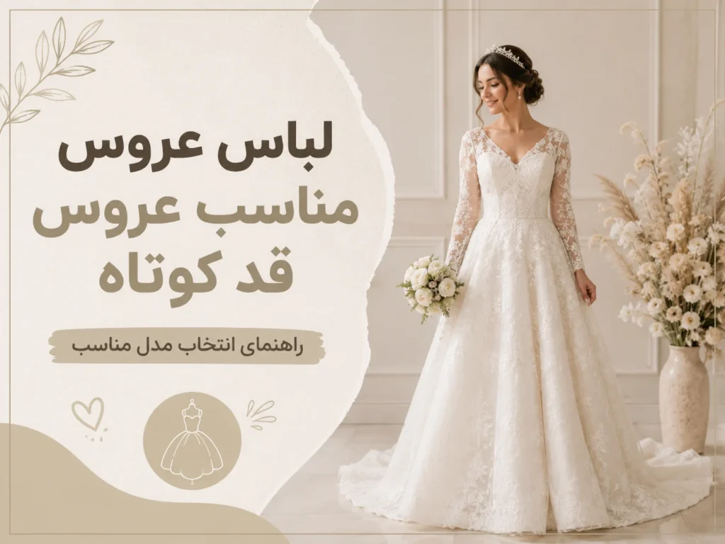 لباس عروس مناسب عروس قد کوتاه؛ چه مدل‌هایی بهترند؟