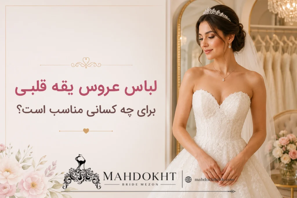 لباس عروس یقه قلبی برای چه کسانی انتخاب مناسبی است؟