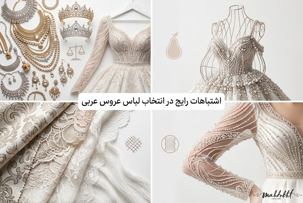 اشتباهات رایج در انتخاب لباس عروس