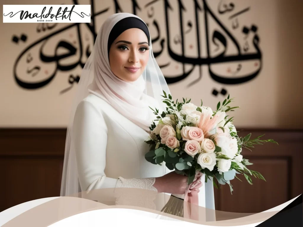 لباس عروس عربی پوشیده